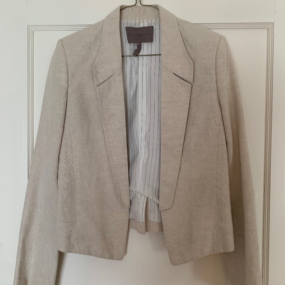 Halston Heritage Jackets & Blazers - Halston Heritage Linen Cotton Blazer Small